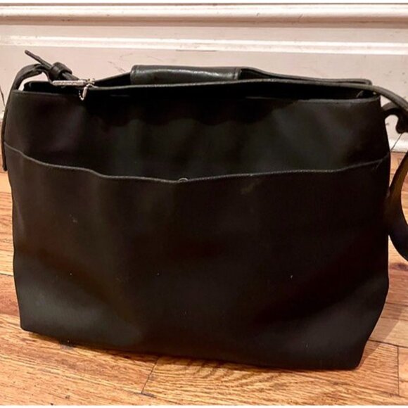 Vintage Y2K Coach Mercer nylon twill, leather shoulder bag, black - Picture 2 of 7